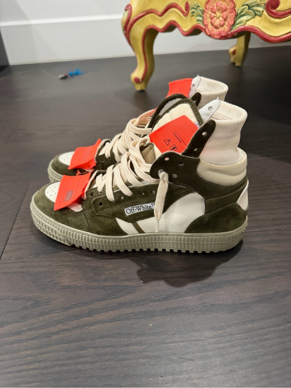 Off White Womens High Top Sneaker